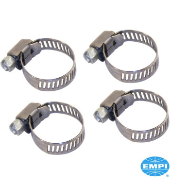 Zestaw zacisków do przewodu olejowego. Pasuje do 3/8" i 1/2", 4 sztuki
